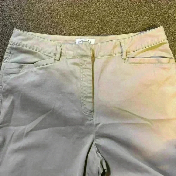 Vintage Talbots Straight Leg Stretch Khaki Pants Size 12 - Picture 10 of 11